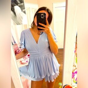 Brand new blue romper size small sooo cute for senior pictures I’ve never worn